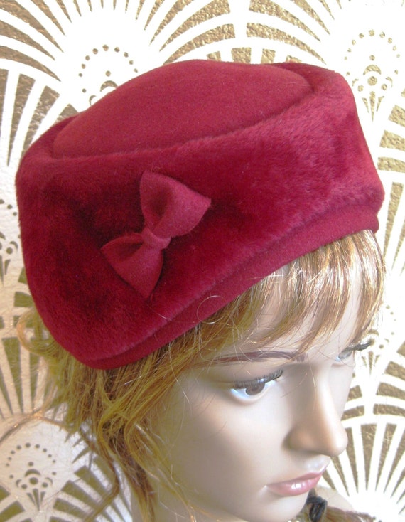 Chapeau D'église Vintage Hattie Carnegie Marron/noir - Excellent état - Mode Rétro