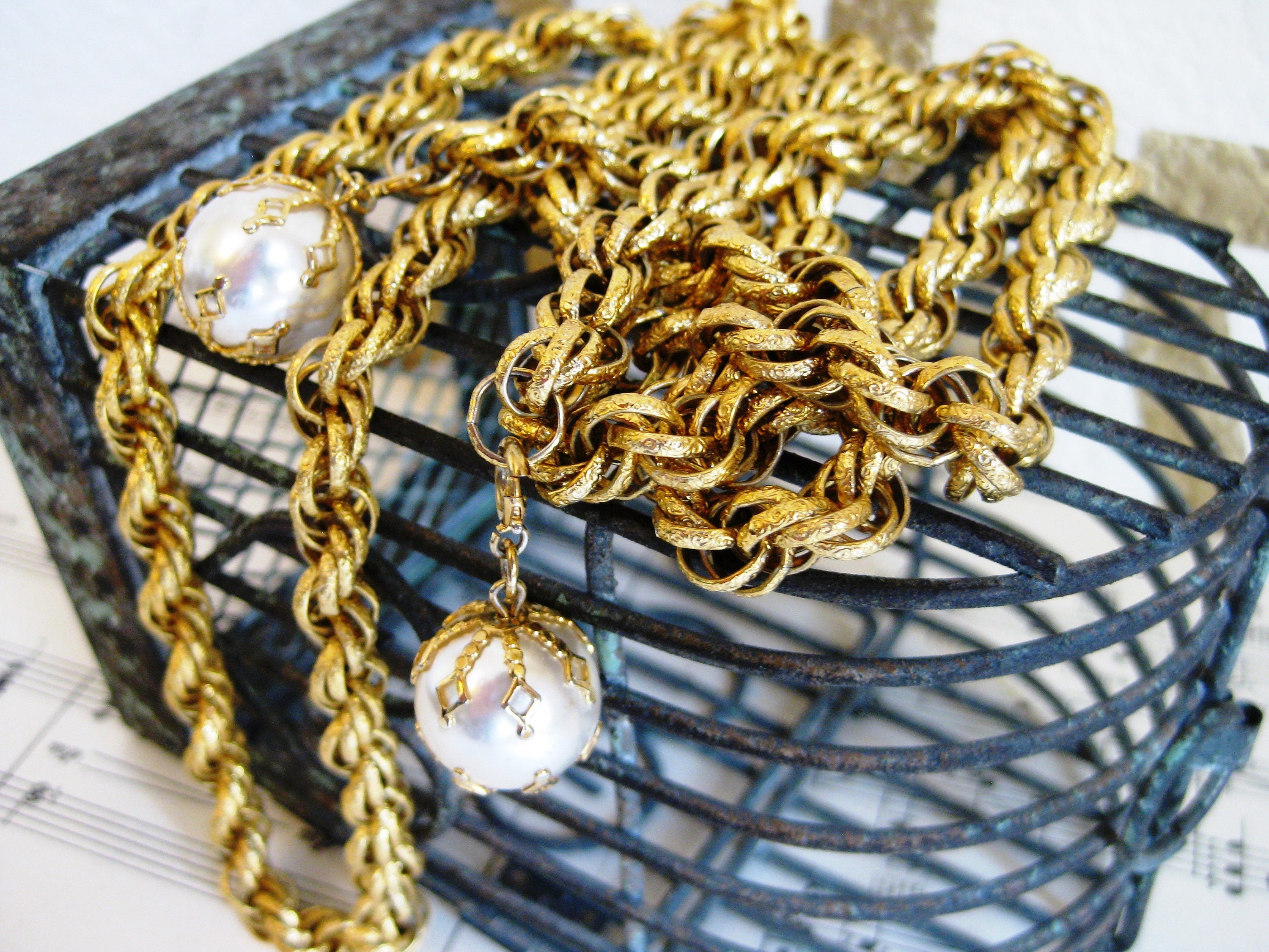 Faux Pearl Rope 