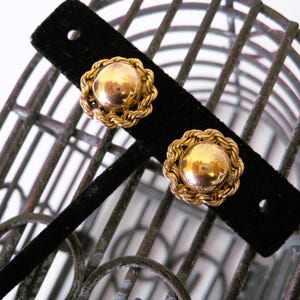 Gold Filled, Vintage Screw-back Earrings, Twisted Rope Wreath Stud Design, Estate Sale Find, Classic and Chic!