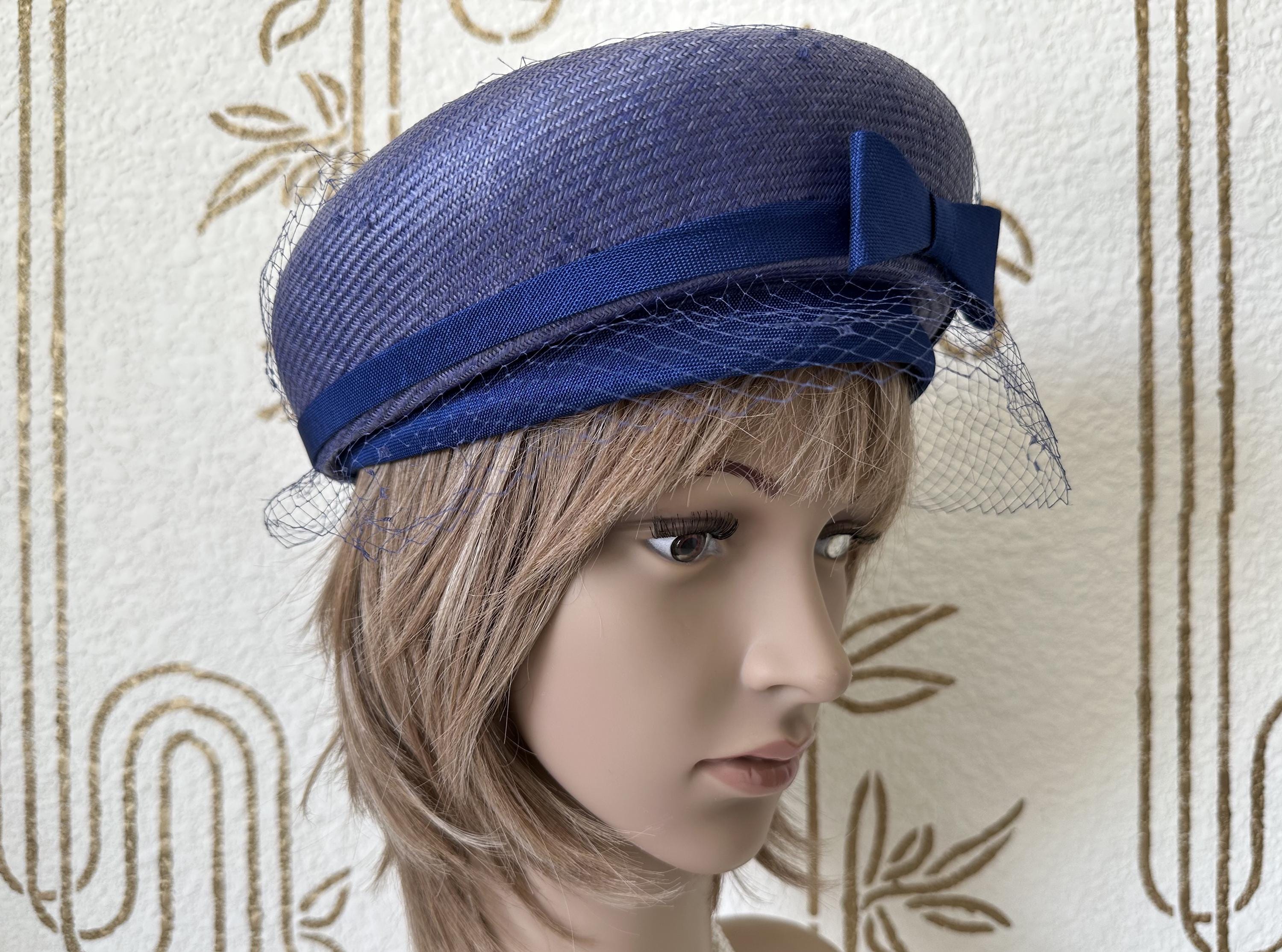 ? Rare 1930s G. Howard Hodge Black Velvet & Straw Cap Hat – Museum Worthy 1950s–1960s Hat Lot – 6 Mid-Century Women main image 3