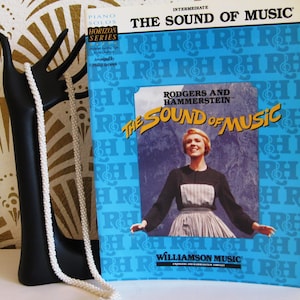 The SOUND of MUSIC, Sheet Music Book, Intermediate Piano Solos, “The Sound of Music,” Rodgers, Hammerstein, Academy Award Movie, Vintage