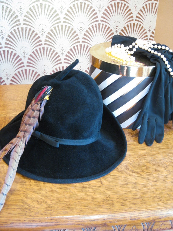 MR. K ORIGINALS, Designer Vintage Hat, Signed, Bl… - image 8