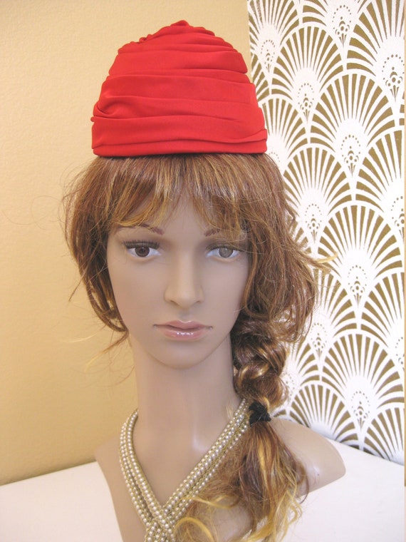 Vintage Cocktail Hat, MAXINE’S, Pleated/Wrapped S… - image 6