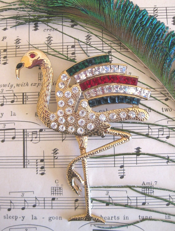 Windsor Flamingo Brooch, Patterned from Duchess of