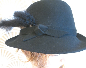 ✨VTG✨HALSTON Wool Fedora red-wool-halston-hat-26954059-  main image 3