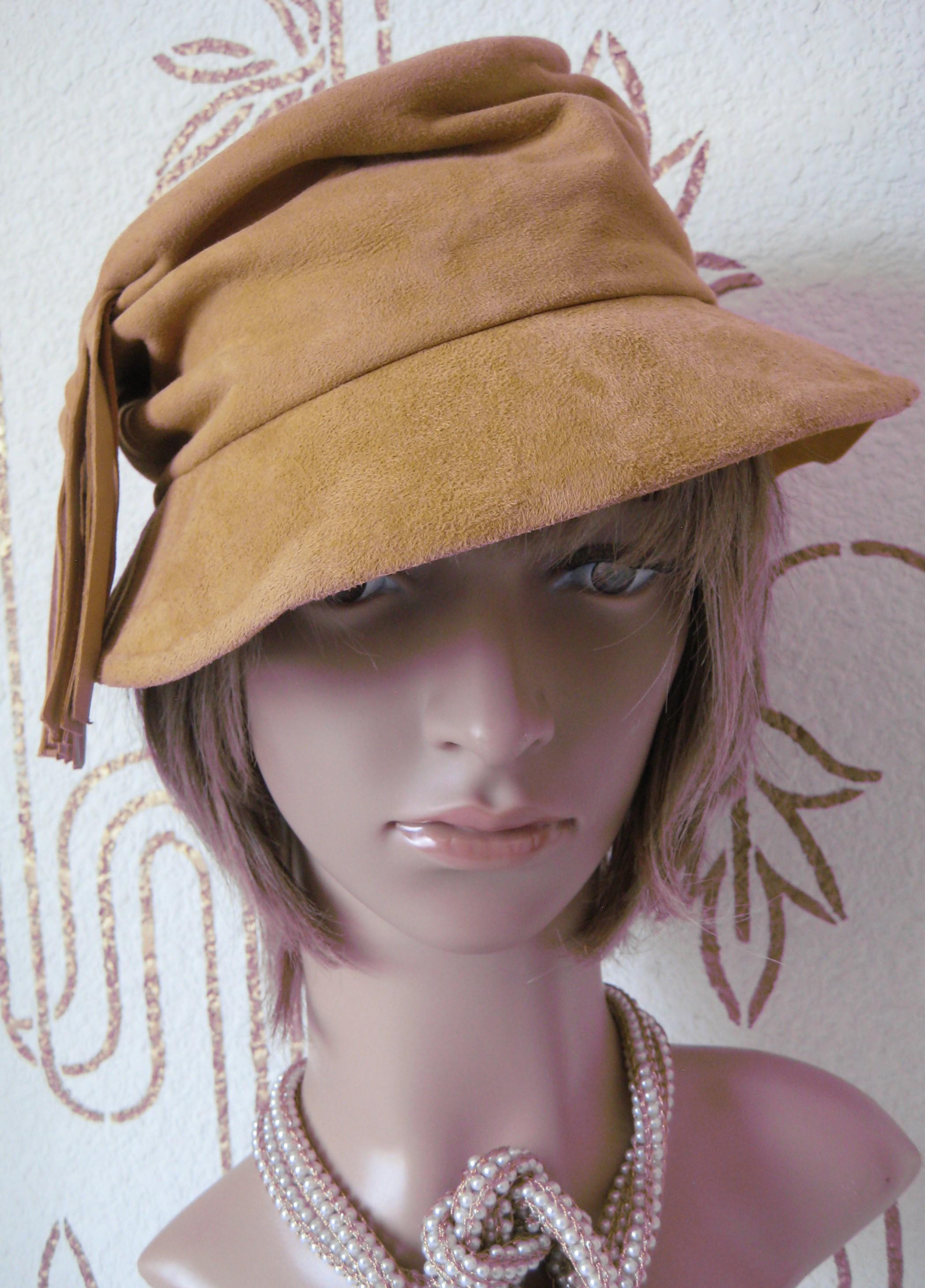 Vintage 60\'s REVERSIBLE Leather / Suede Handmade Bucket Hat Vintage Suede Leather Patchwork Bucket Hat Cap - Etsy Canada main image 2