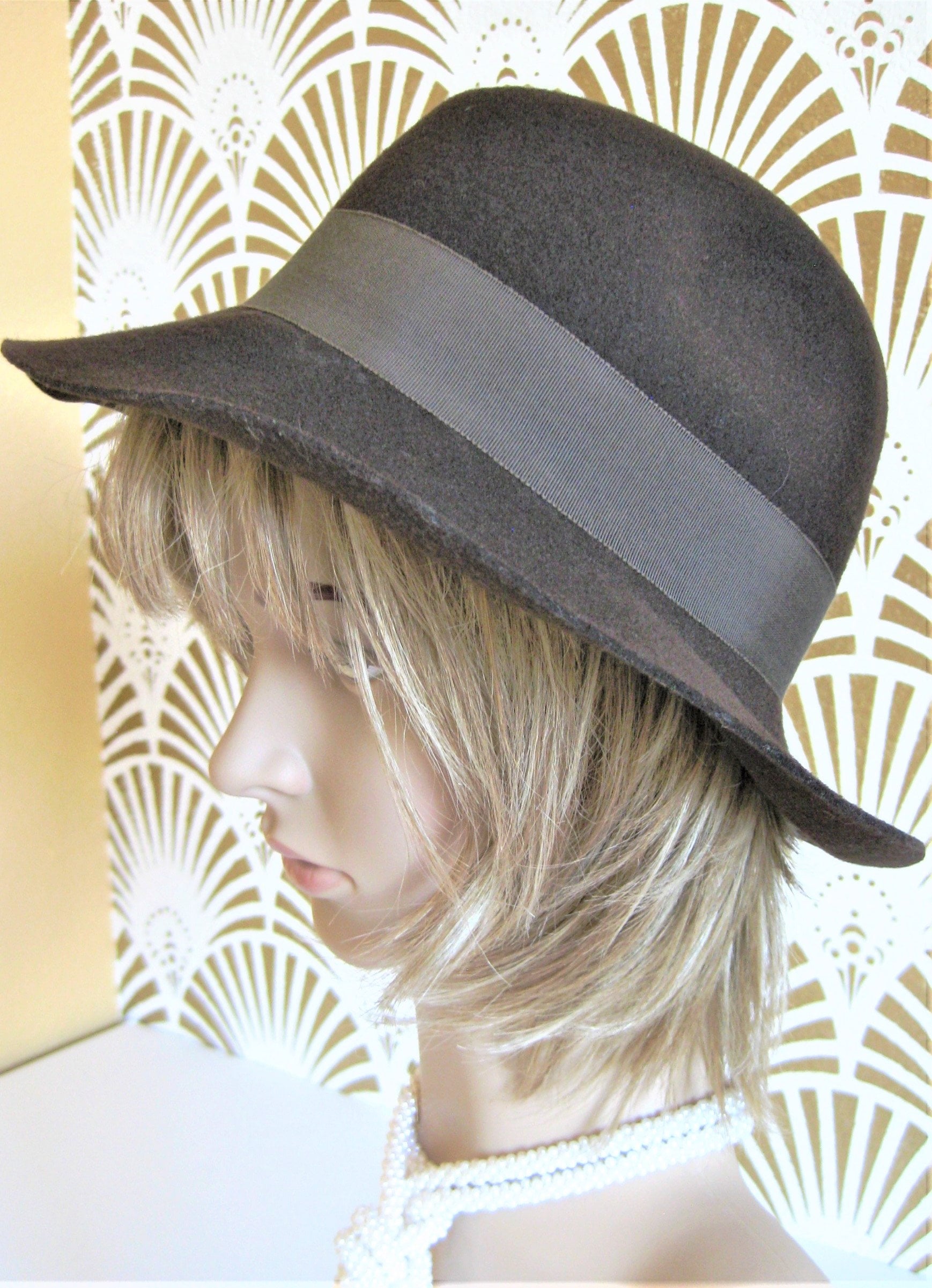 Vintage Betmar Women 100% Wool Wide Brim Hat with Feathers Betmar Feather Hats for Women | Mercari main image 4