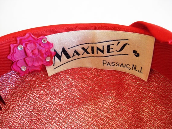 Vintage Cocktail Hat, MAXINE’S, Pleated/Wrapped S… - image 4