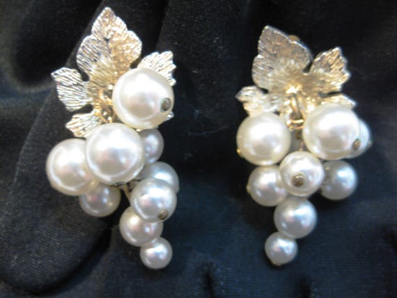 JUDY LEE Brooch and Earrings Set, Stylized Leaves… - image 3