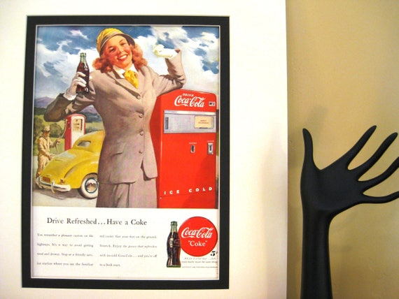 1948 Coca-cola Ad, Matted Vintage Print (16x20) - Etsy UK