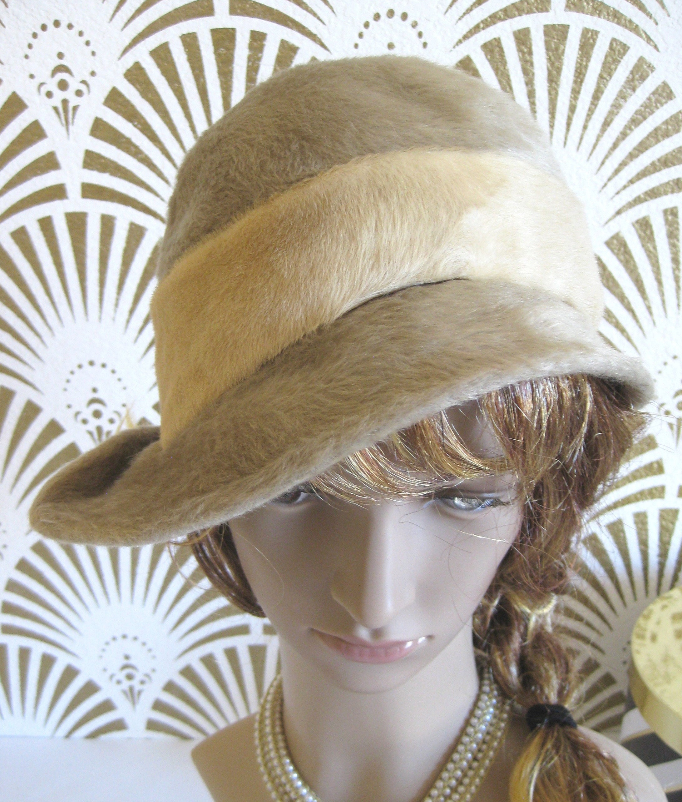 HATTIE CARNEGIE Signed, Haute Couture Designer, Faux Fur, Shades