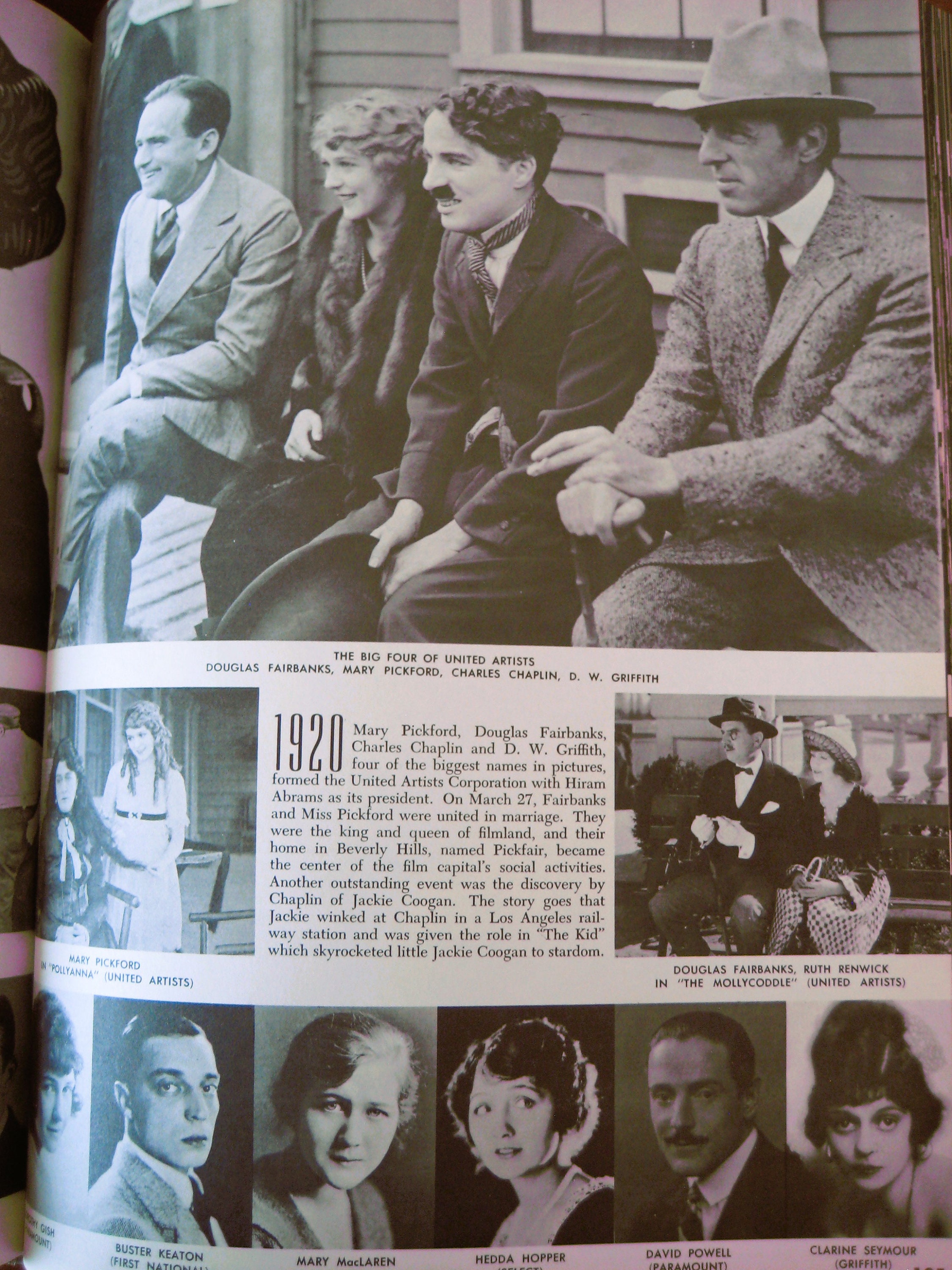 Pictorial History of Silent Screen, 1953 First Edition, Daniel