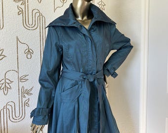 Reserve for Rose: Vintage Zebra Print Trench Coat, 1990s D&Y