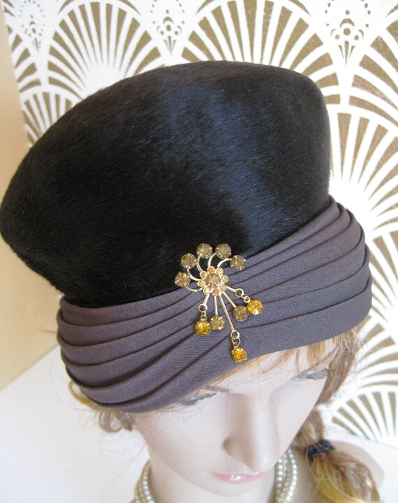 CHRISTINE ORIGINAL, Designer Vintage Hat, Mid-Cent