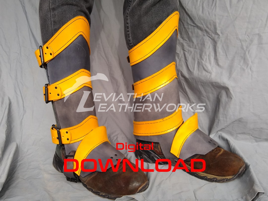 Leather Gaiter Pattern: Hero Cosplay Armor Template (PDF Pattern) - Etsy