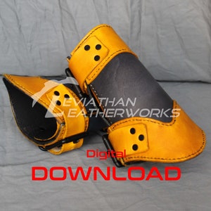 Leather Bracer Pattern: Hero Costume Armor Template (PDF Pattern)