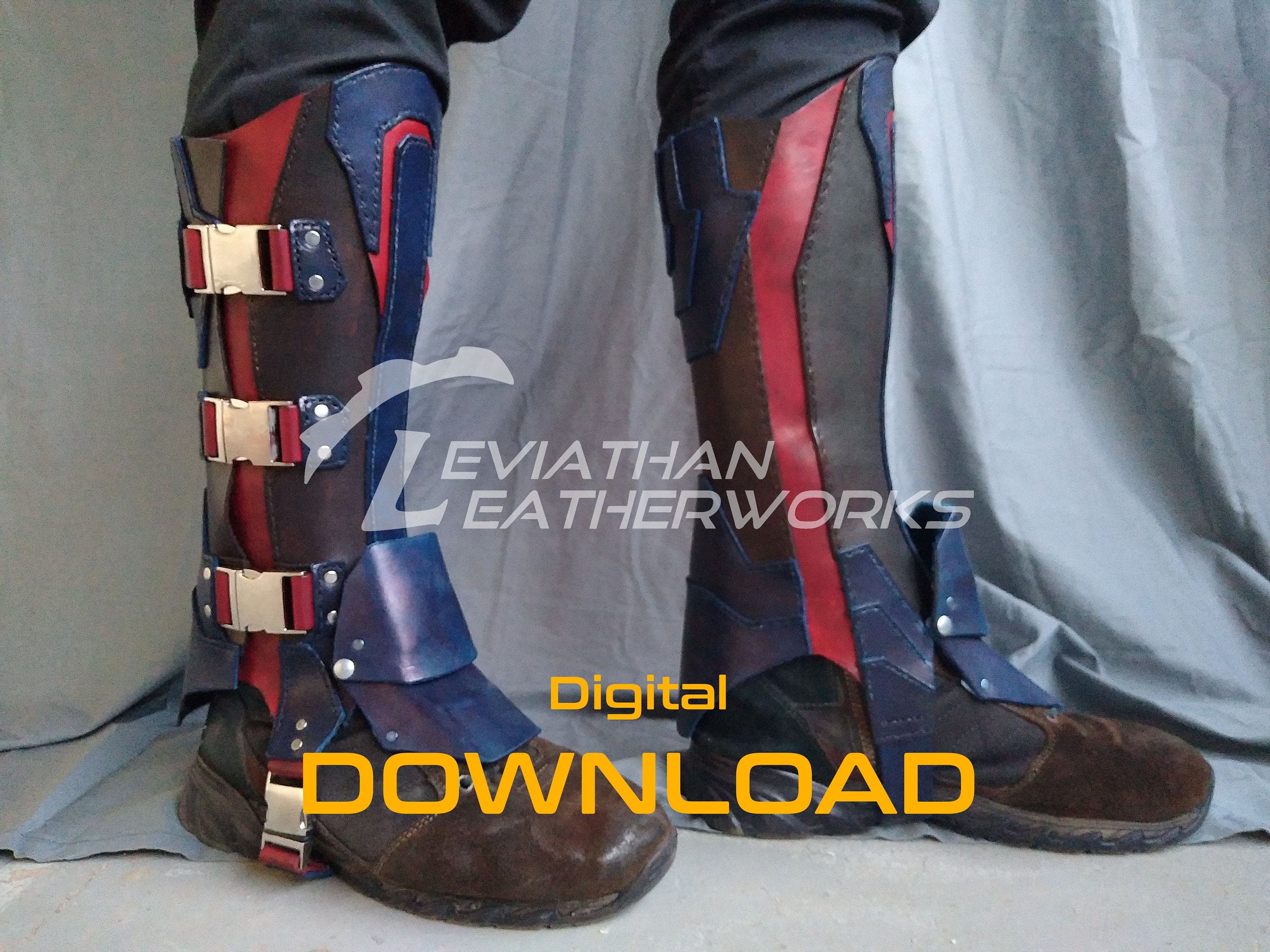 Leather PDF Pattern Gaiter PATTERN Gaiters Cosplay Pattern Etsy