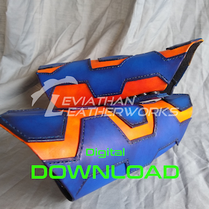 Patroon Cyberpunk Bracer-pantser: leren cosplaysjabloon (pdf-patroon)