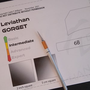 Leather PDF Pattern Gorget PATTERN Shoulder Armor Cosplay Pattern