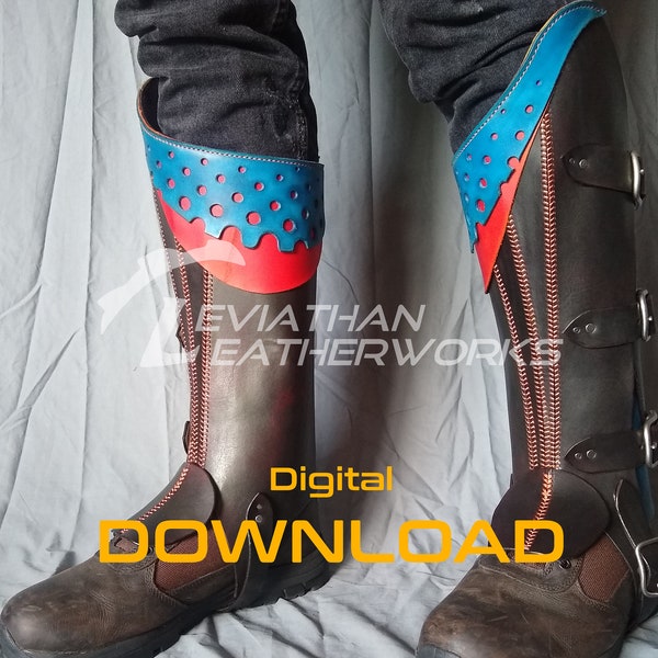 Leather Gaiter Pattern Etsy