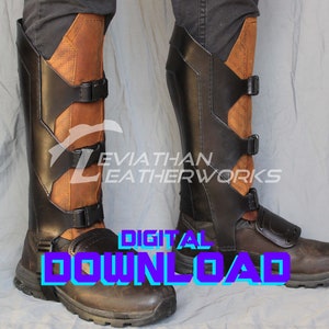 Star Lord Inspired Leather Gaiters Pattern: Guardians of the Galaxy Vol. 2 (PDF Pattern)