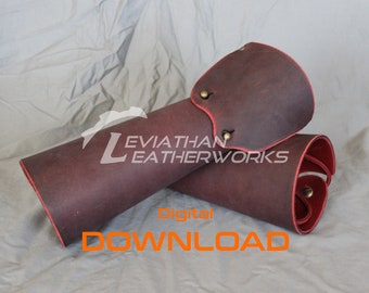 Leather Welding Bracer Pattern: Quick-Lace Design (PDF Pattern)