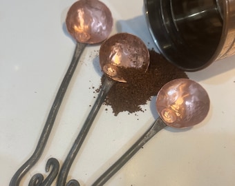 Copper Coffee Scoop Spoons