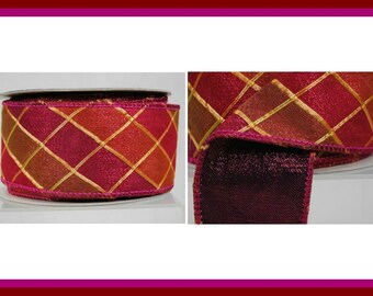 Red Plaid Back : 4 X 10yds Taffeta Black And Sage Green Plaid Taffeta Ribbon Fall /& Thanksgiving LUXE Designer Ribbon Black Wire Edge