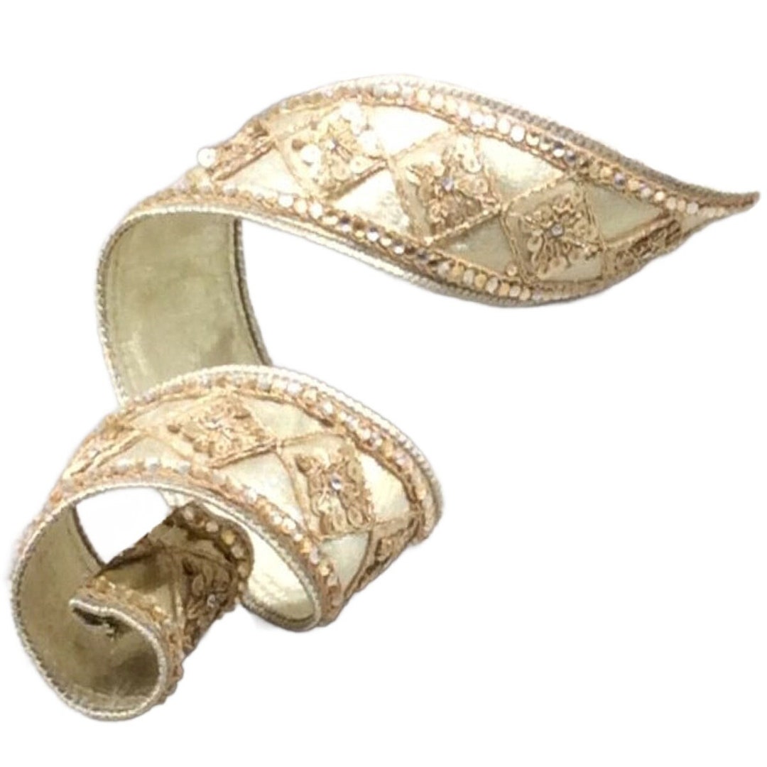 LUXE Designer Ribbon 2.5 X 5yds Ribbon, Gold Christmas Ribbon, Gold ...