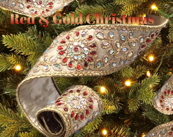 Jewled Ribbon LUXE Designer Ribbon - 4