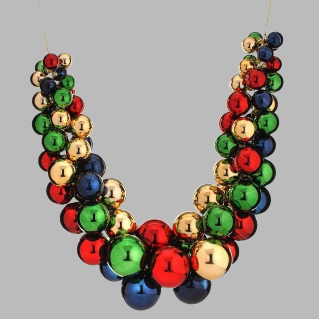 CALAMANDRÉ CHRISTMAS Multicolor Ball Ornament Cluster Hanging Etsy