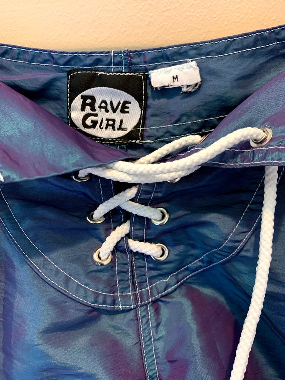 Vintage Rave Girl Luminescent Medium Blue/Purple … - image 6