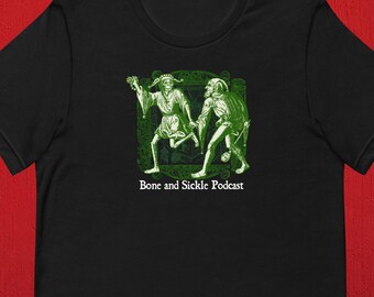 Unisex Tee, Bone and Sickle Dance of Death design