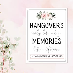 Hangover Kit Printable Tags / Brown Paper Bag / DIY / Labels / Gift Bag ...