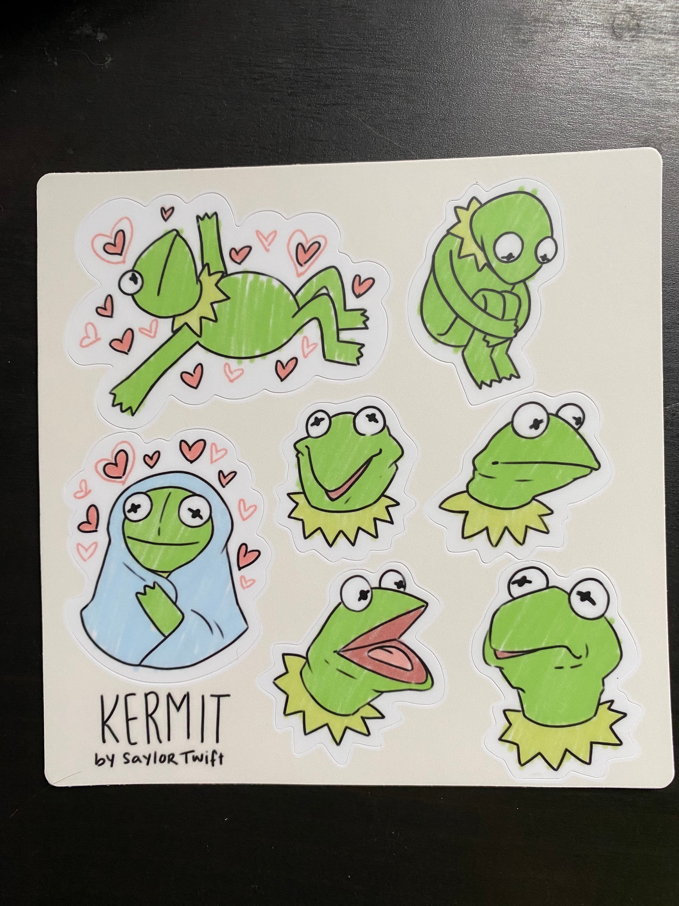 Kermit the frog sticker sheet | Etsy