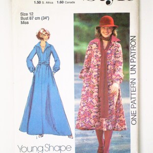 1970s Loose Fitting, A-Line Maxi or Midi Dress, Pintuck Bodice, Fabric Belt, Tent Dress, Boho Chic Fashion, Style 1340, Size 12