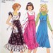 Retro 1970s Style 1507 Dress or Pinafore Pattern Size 14 Bust 36 - jumper, ruffled skirt,high waisted,square neckline, ruffled sleeves, ties