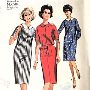 May include: Vintage McCall's sewing pattern for a misses' dress. The pattern number is 7183 and the size is 10, bust 31. The pattern is for a dress with a button-up front and short sleeves. The pattern is featured in McCall's Magazine.