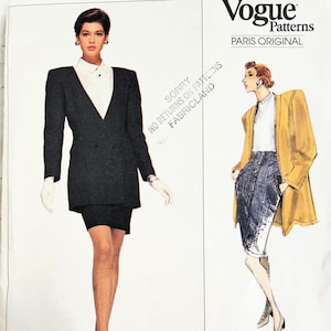 May include: Vogue Patterns sewing pattern featuring two fashion illustrations. The pattern includes the text "Montana" and "Paris Original." The sewing rating is "Advanced/Plus Difficile." The pattern number is 2229.