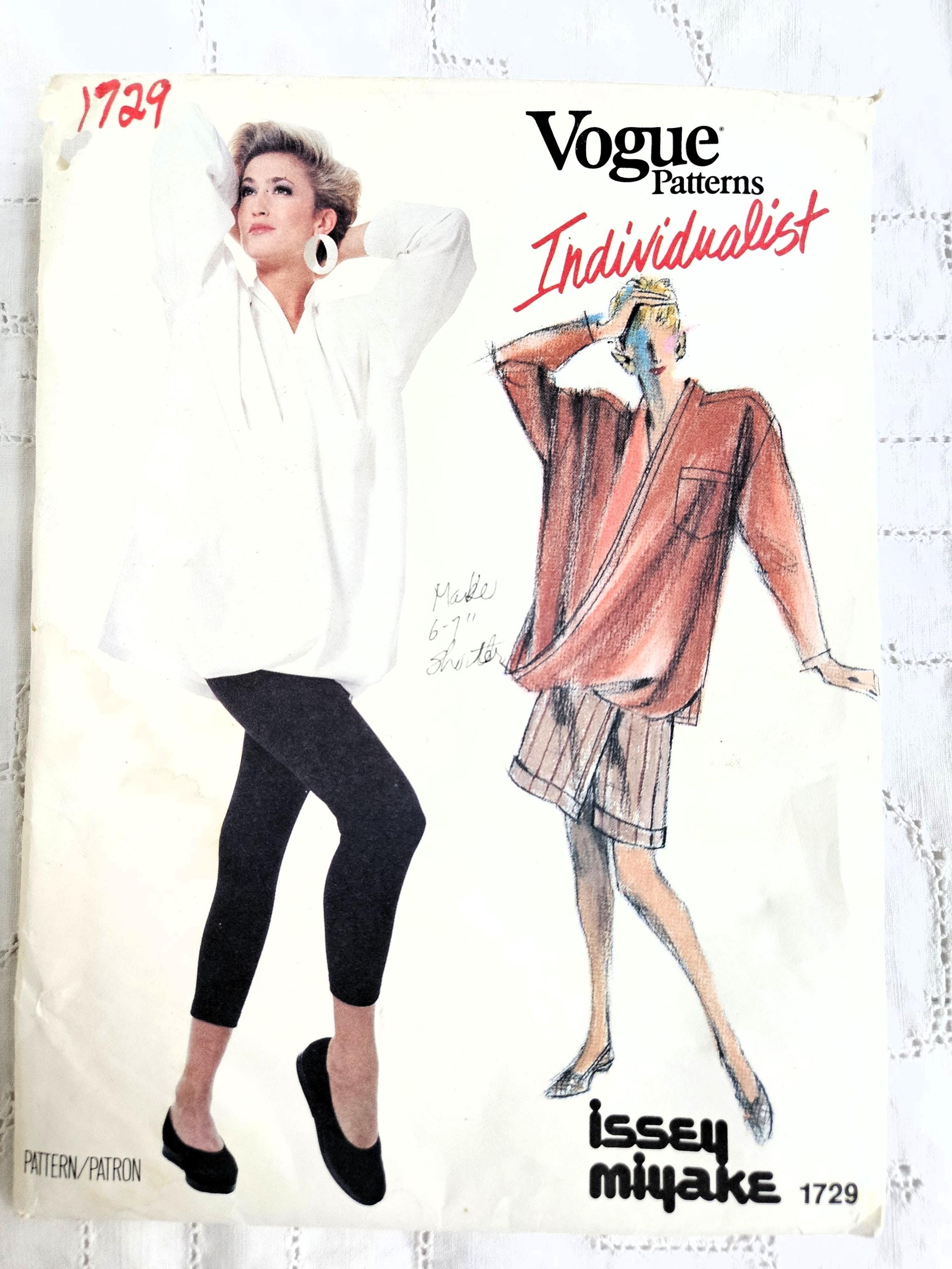 Designer Issey Miyake 1980s Separates, Folded Front Top, Tapered