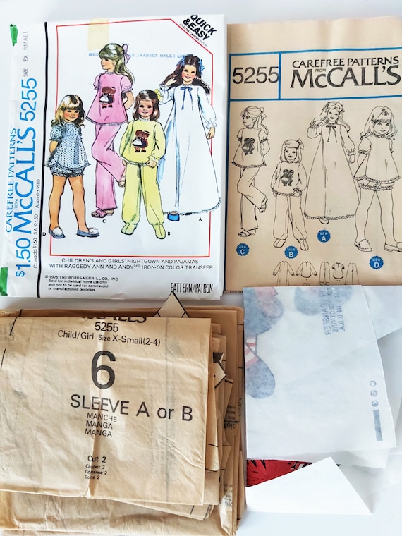 Sac de couchage enfant VTG Raggedy Ann and Andy 33x66 camping