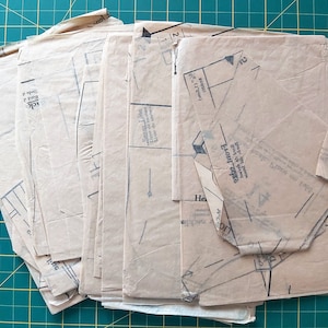 Papier de soie imprimé motif de couture vintage, Papier éphémère, Carnets indésirables, Papier de scrapbooking, Collage de papier, Poupées de papier, Serviettage