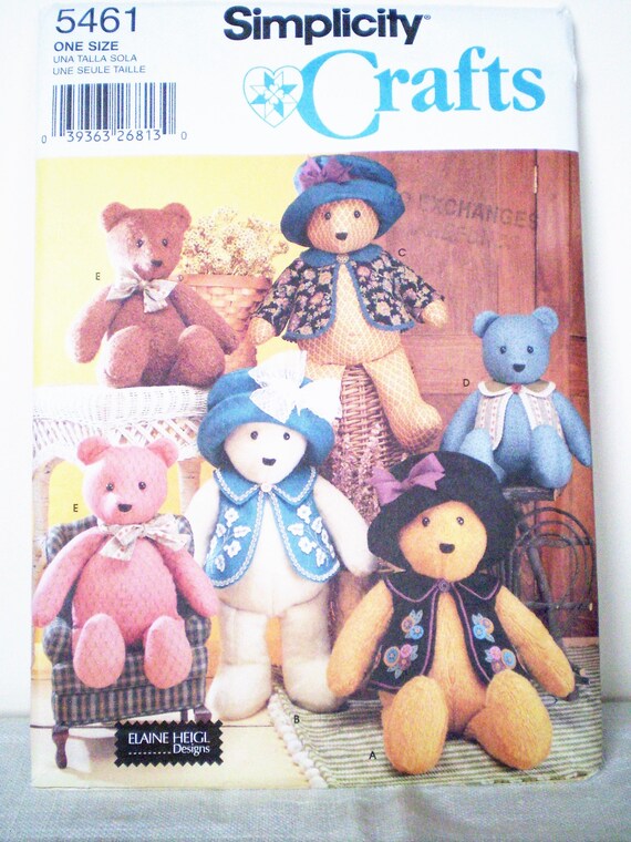 simplicity teddy bear pattern