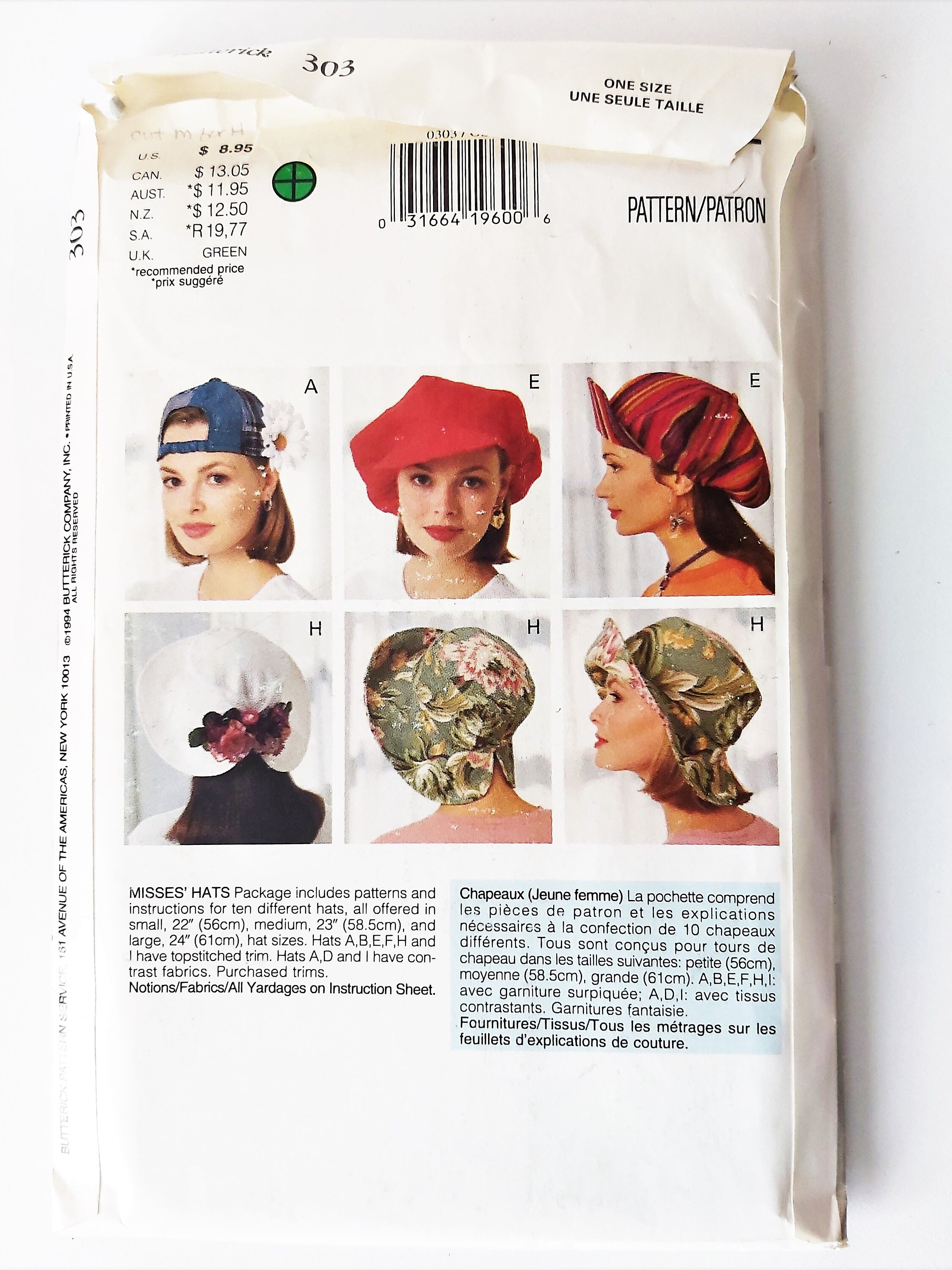90s Fashion Hats & Caps, Deer Stalker, Turban, Pill Box Hat