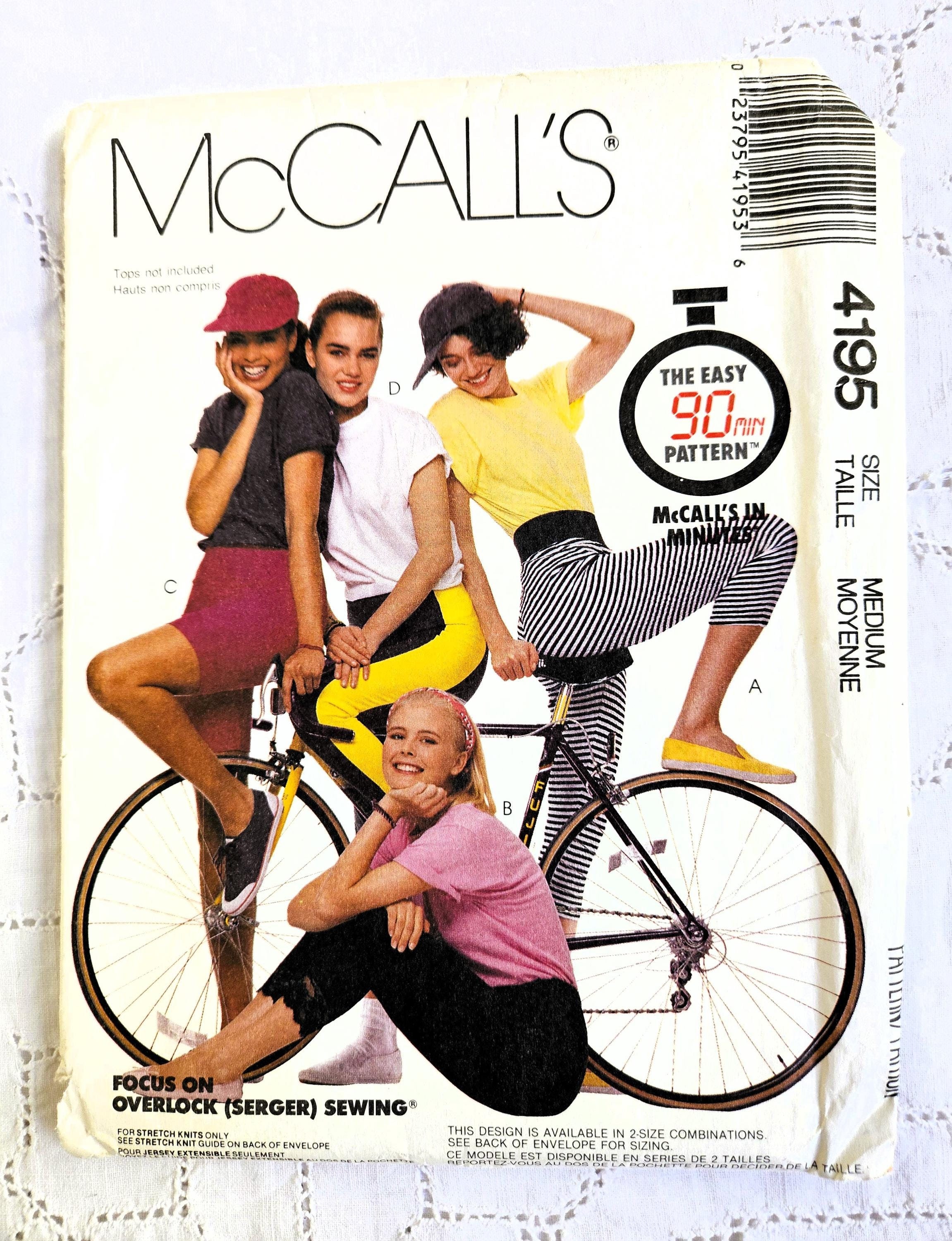 【Special Archives】80s Malo knit Retro 80s Stretch Knit Leggings or Bike Shorts, Pull-on Pants