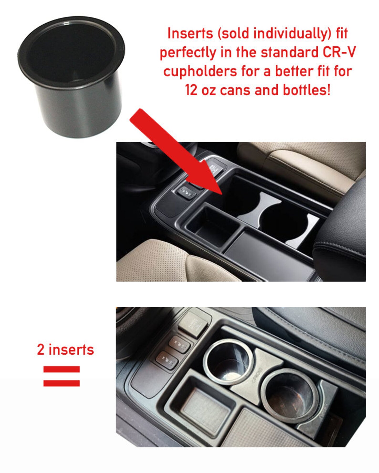 Cupholder Insert for 20122016 Honda CRV 2012 2013 2014 Etsy