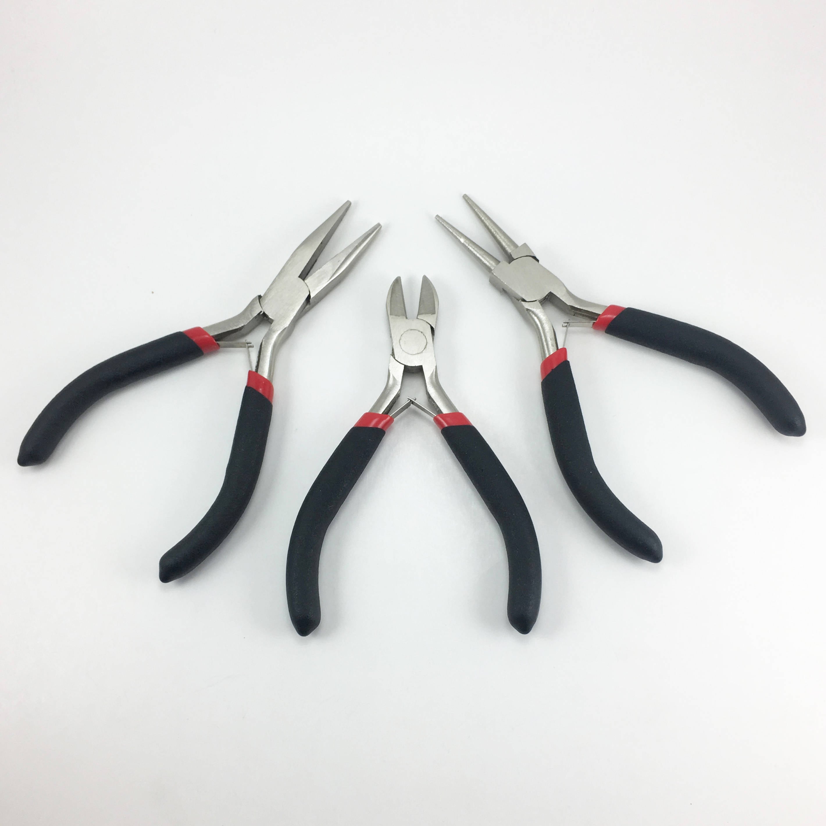 Jewelry Plier Set 3 Pieces Round Nose Side Cutter Flat Nose Etsy