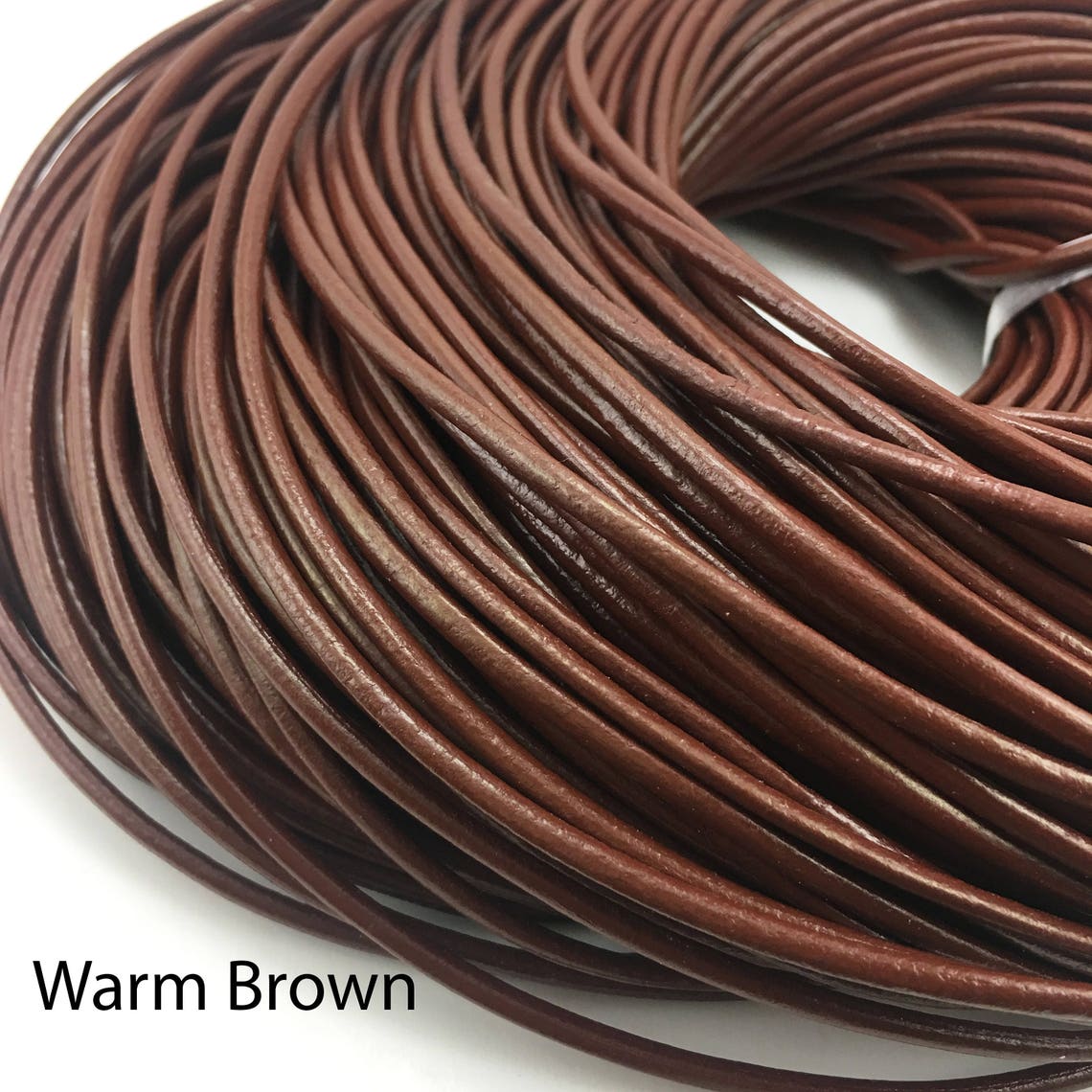 2mm 3mm 5 Yards Cowhide Leather Cord Etsy