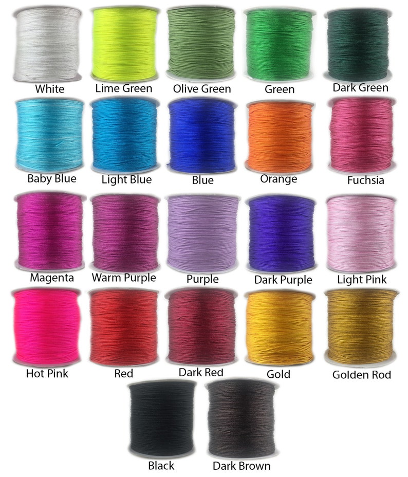 Chinese Knotting Cord 0.8mm 50 Yard Spool Etsy