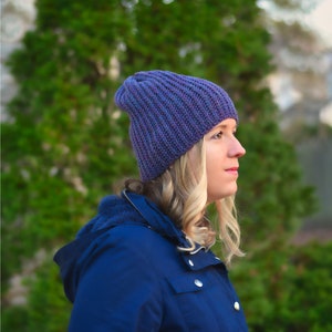 Crochet Classic Ribbed Beanie -Unisex Pattern!